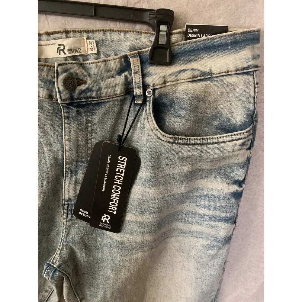 REFINERY REPUBLIC Men's Stretch Comfort Jeans Size 40 X 32 (1261) NEW